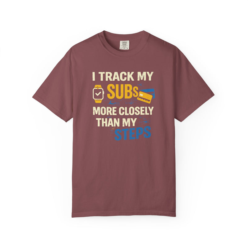 Load image into Gallery viewer, Track Credit Card Subs Steps Points Miles Travel T-shirt
