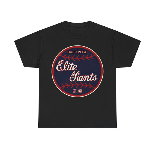 Baltimore Elite Giants Nostalgic Retro Baseball T-shirt