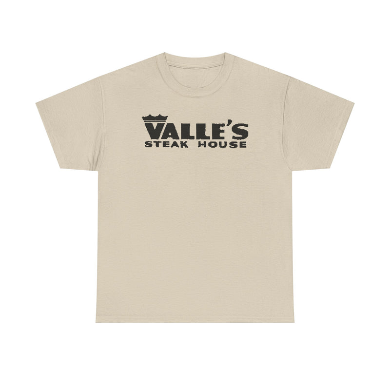 Load image into Gallery viewer, Valle's Steak House T-Shirt - Steakhouse Industry Defunct Logo Tee
