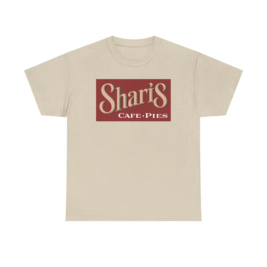 Sharis Cafe Pies T-Shirt - Restaurant Industry Defunct Logo Tee