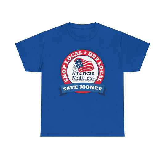 American Mattress Shop Local T-Shirt - Retail Industry Logo Tee