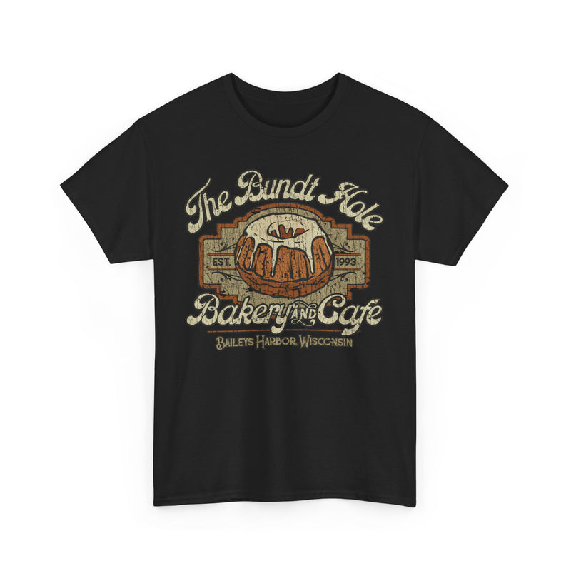 Load image into Gallery viewer, The Bundt Hole Bakery and Cafe 1993 Baileys Harbor Wisconsin Cake Shop T-shirt
