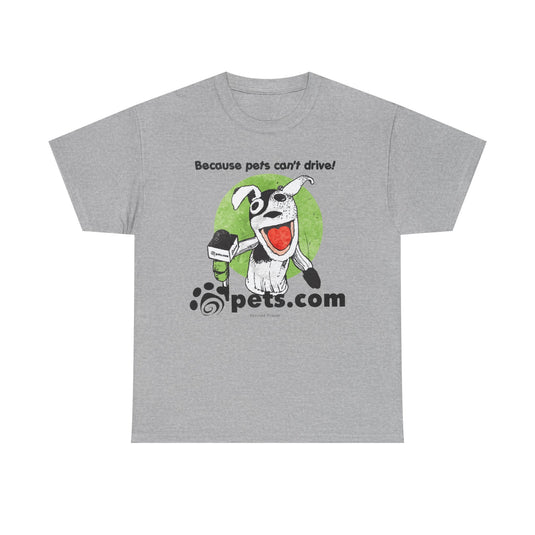 Pets.com Online Store Nostalgic Retro Logo T-shirt