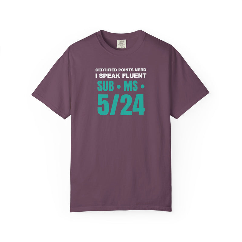 Load image into Gallery viewer, Credit Card Points Miles Fluent Jargon Funny Travel Teal T-shirt
