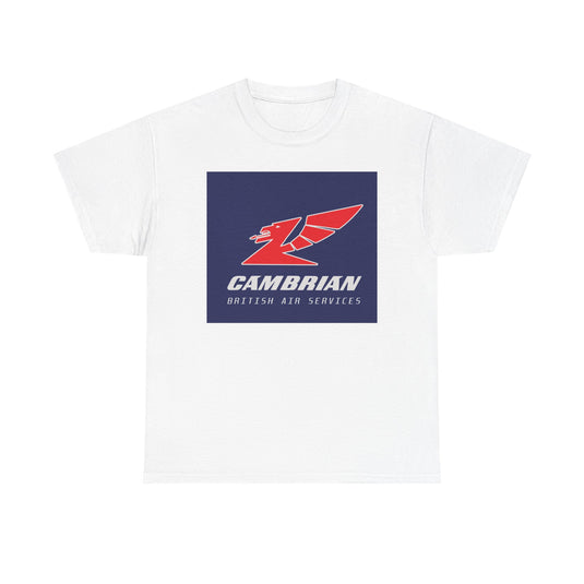 Cambrian Airways Red Dragon British Air Services Aviation Memorabilia T-shirt