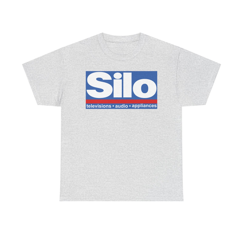 Load image into Gallery viewer, Silo Televisions Audio Appliances Blue Red Logo Electronics Store T-shirt
