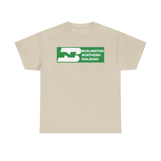 Burlington Northern Railroad Vintage Train Railway Logo T-Shirt
