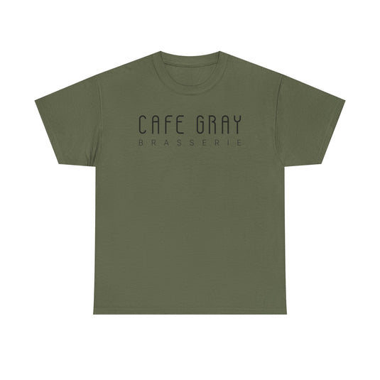 Café Gray T-Shirt - Fine Dining Restaurant Industry Defunct Logo Tee