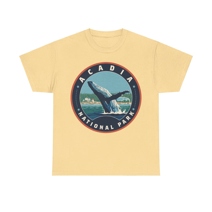 Acadia National Park Maine Round Logo T-shirt