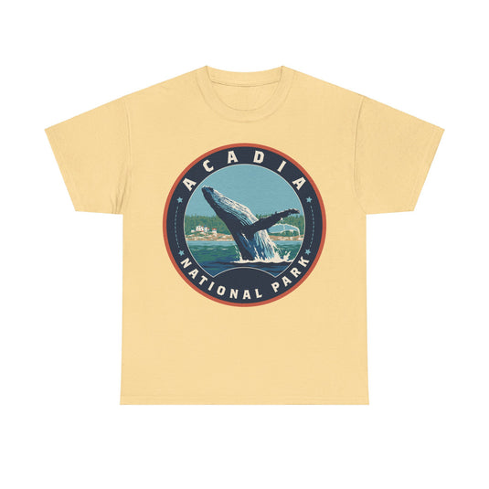 Acadia National Park Maine Round Logo T-shirt