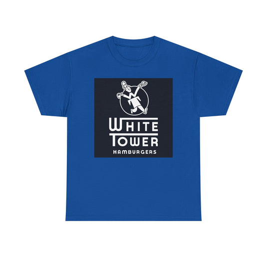 White Tower Hamburgers Logo Restaurant Chain T-Shirt