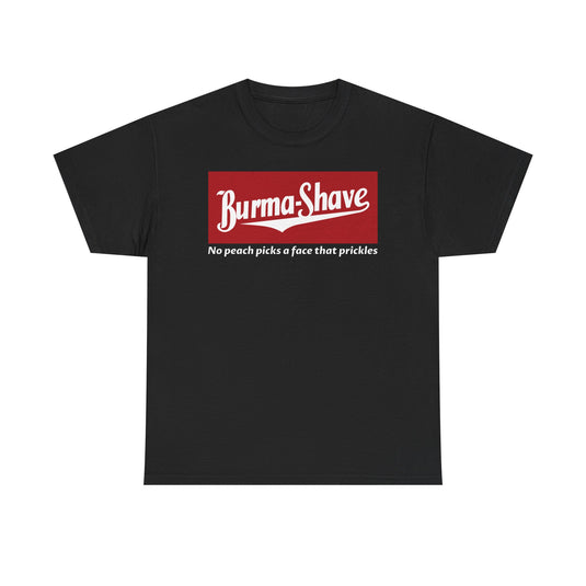 Burma-Shave Classic Red Logo Vintage Shaving Company Brand T-Shirt