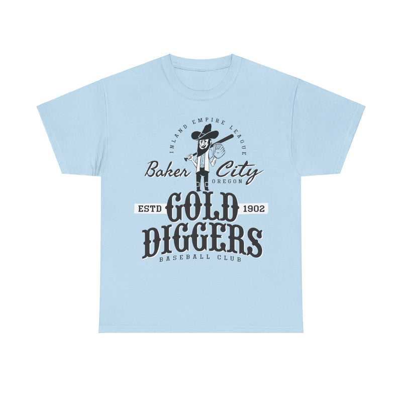 Load image into Gallery viewer, Baker City Gold Diggers Est 1902 Oregon Baseball T-shirt
