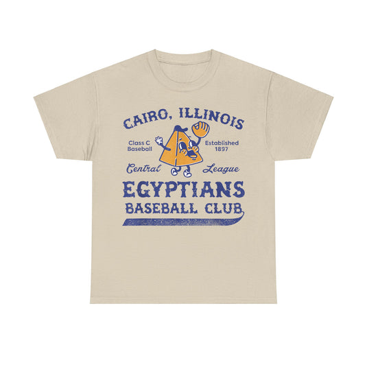 Cairo Egyptians Illinois Nostalgic Retro Baseball T-shirt