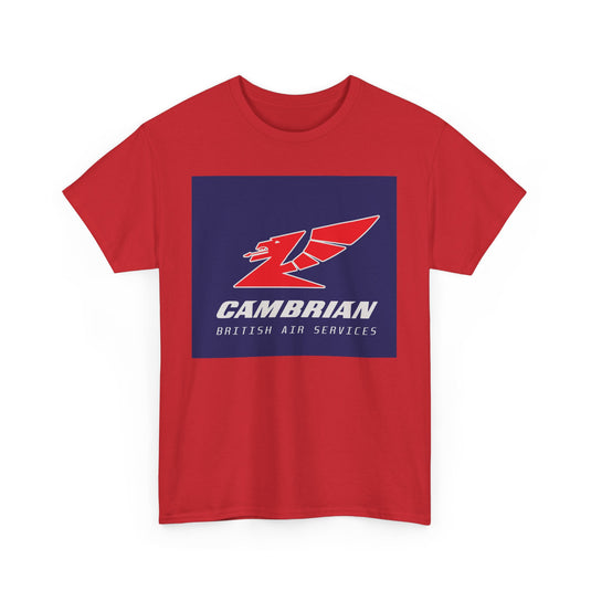 Cambrian Airways Red Dragon British Air Services Aviation Memorabilia T-shirt