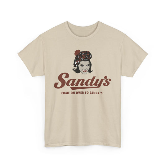 Sandy's Come On Over To Sandy's Vintage Restaurant Logo T-Shirt