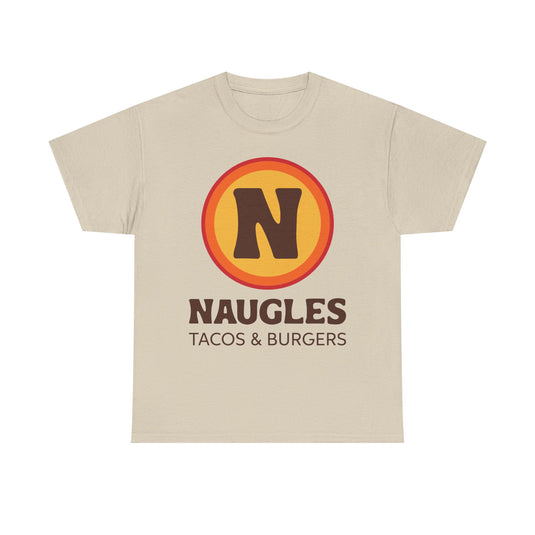Naugles Tacos & Burgers Vintage Fast Food Logo Restaurant T-Shirt