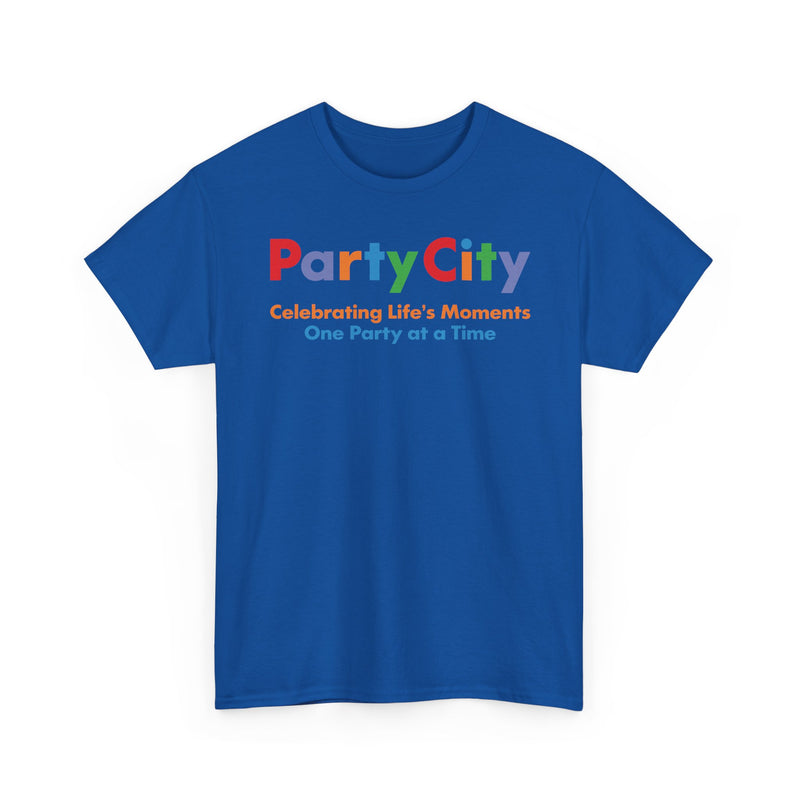 Load image into Gallery viewer, Party City Defunct Party Supply Store T-Shirt Celebrating Life&#39;s Moments Tee

