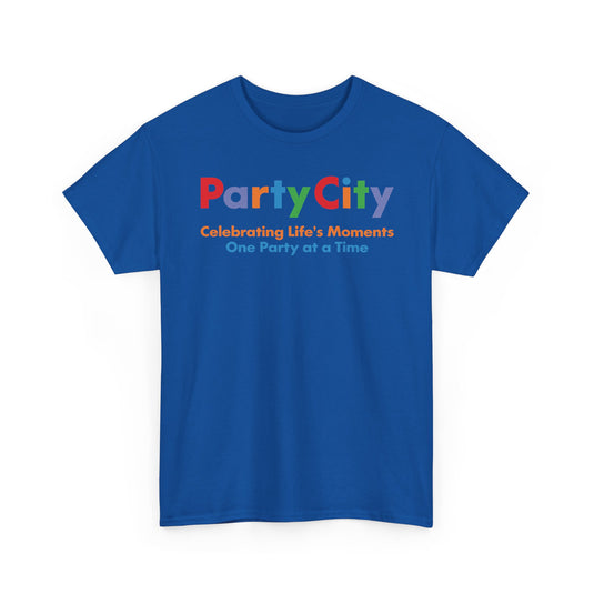 Party City Defunct Party Supply Store T-Shirt Celebrating Life's Moments Tee