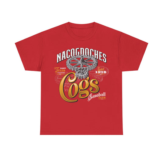 Nacogdoches Cogs Est 1916 Texas Baseball T-shirt