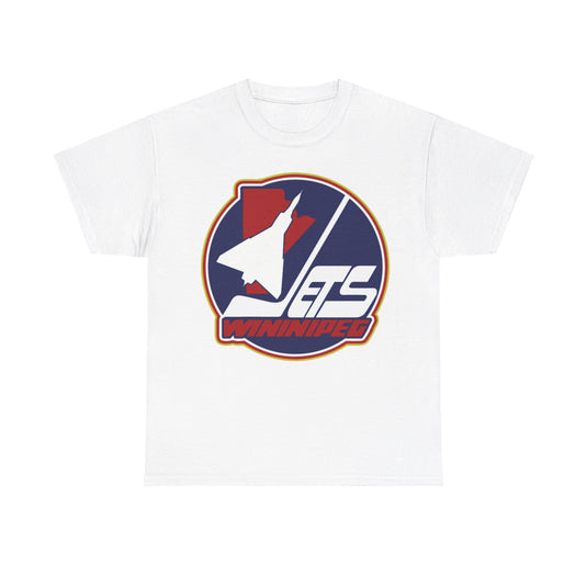 Winnipeg Jets Red Blue Logo Hockey Team T-shirt