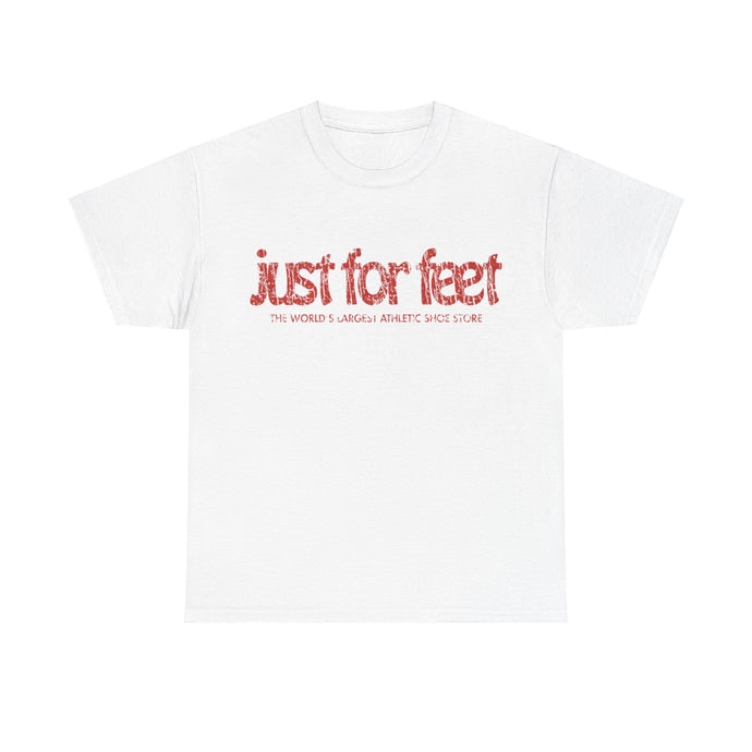 Just For Feet 1977 Retail Store Distressed Print T-shirt