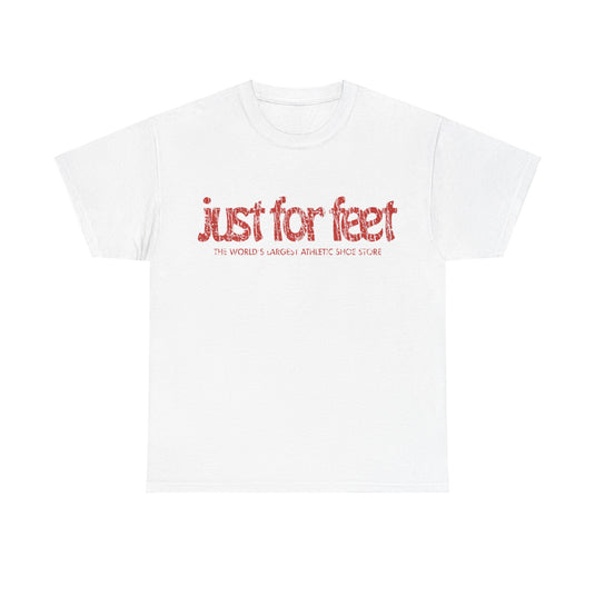 Just For Feet 1977 Retail Store Distressed Print T-shirt