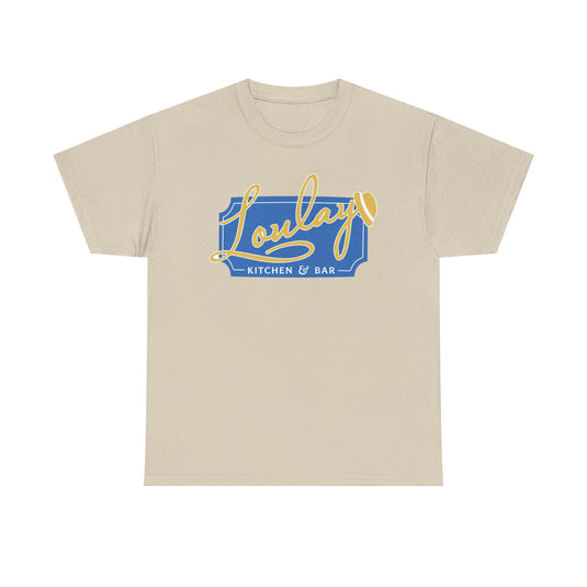 Loulay Kitchen & Bar T-Shirt - Restaurant Industry Defunct Logo Tee