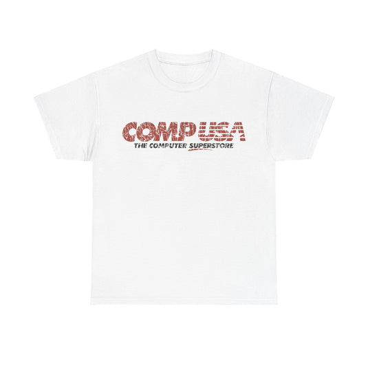 CompUSA 1984 Electronics Store Distressed Print T-shirt