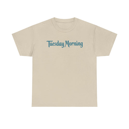 Tuesday Morning T-Shirt - Discount Retail Industry Bankrupt Logo Tee