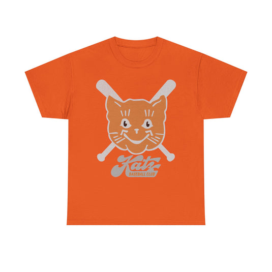 Kansas City Katz Logo Nostalgic Retro Baseball Team T-shirt