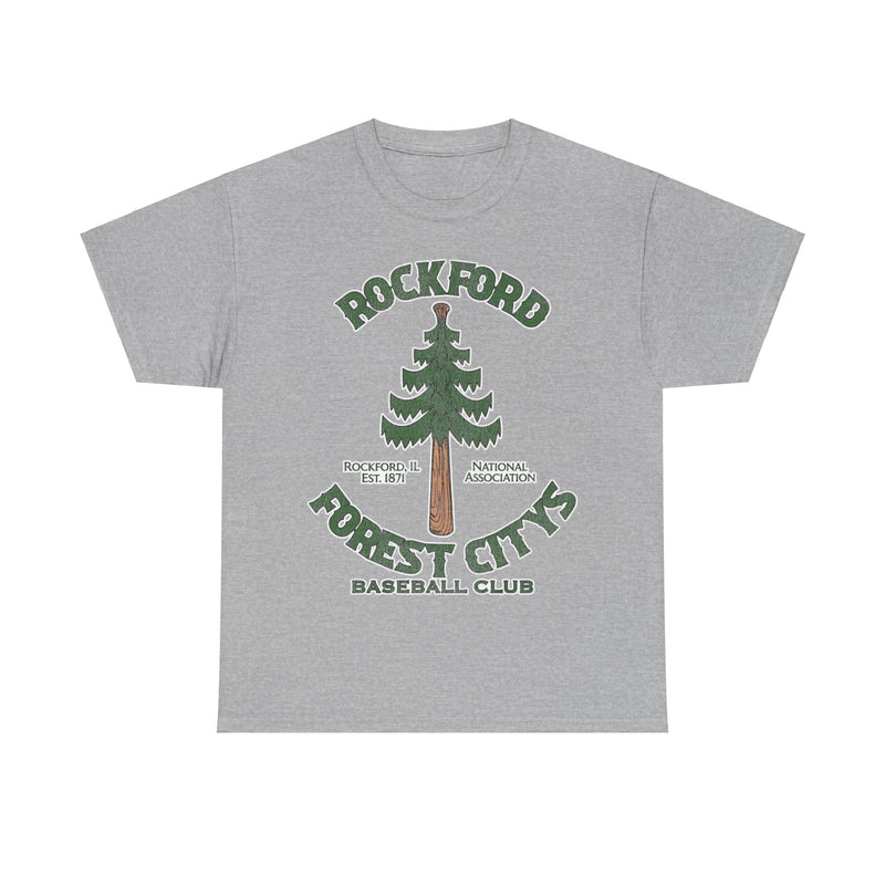 Load image into Gallery viewer, Rockford Forest Citys Nostalgic Retro Baseball Team T-shirt
