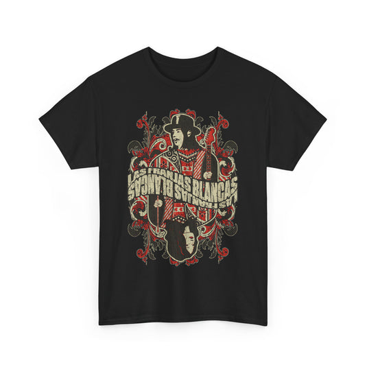 Las Franjas Blancas White Stripes Rock Band T-shirt