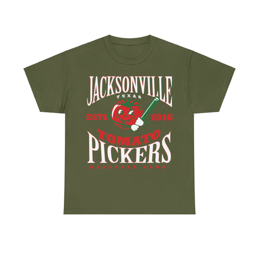 Jacksonville Tomato Pickers Est 1916 Texas Baseball T-shirt