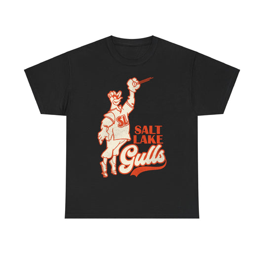 Salt Lake Gulls Nostalgic Retro Baseball Team T-shirt