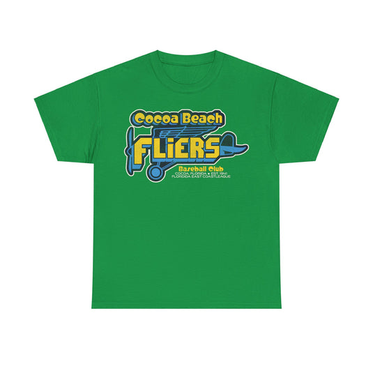 Cocoa Beach Fliers Est 1941 Florida Baseball T-shirt