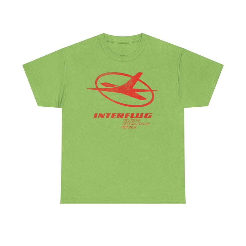 Load image into Gallery viewer, German Interflug Airlines Retro Nostalgic T-shirt
