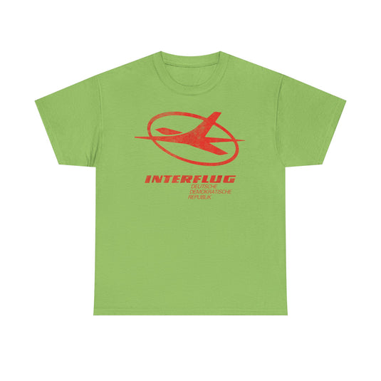 German Interflug Airlines Retro Nostalgic T-shirt