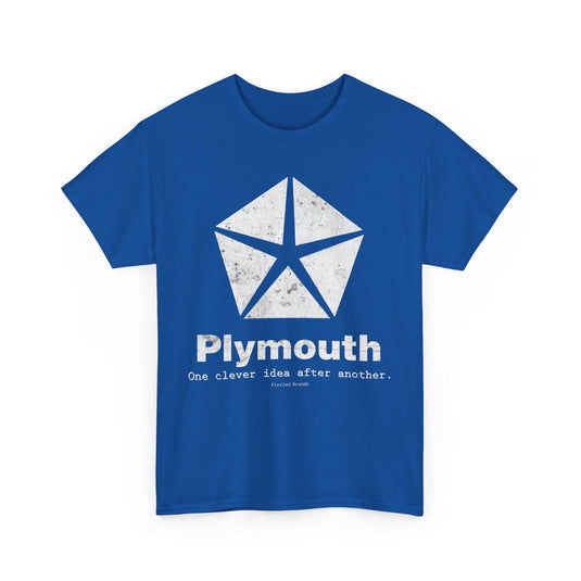 Plymouth Automobile Car Manufactuer White Logo T-shirt
