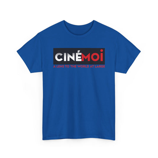 Cinemoi A Lens To The World At Large Logo Graphic T-Shirt Rare Defunct Brand Tee