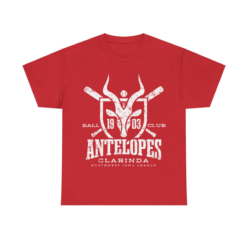 Load image into Gallery viewer, Clarinda Antelopes Est 1903 Iowa Baseball T-shirt
