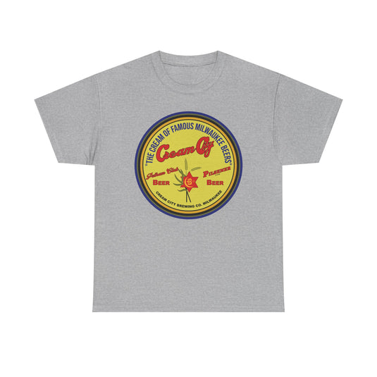 Cream City Beer Milwaukee Brewing Co Logo Wisconsin T-Shirt