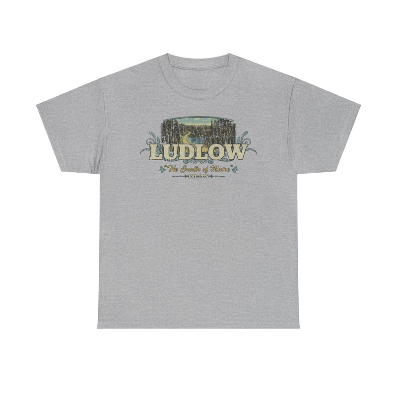 Load image into Gallery viewer, Ludlow The Cradle of Maine 1774 Macroverse T-shirt
