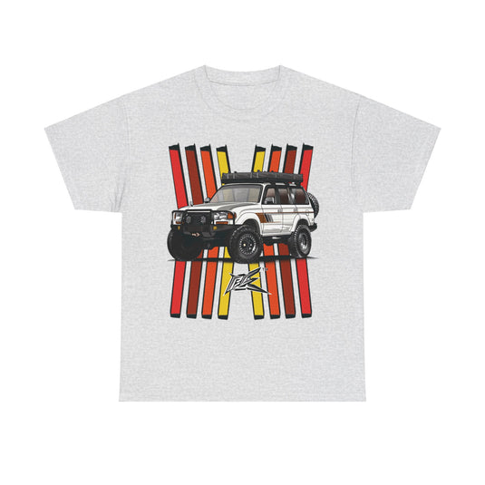 Toyota Land Cruiser LC80 Retro TRD Racing Banner Car T-shirt