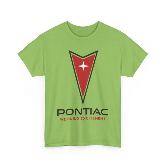 Pontiac We Build Excitement Red Arrow Star Logo Classic T-shirt