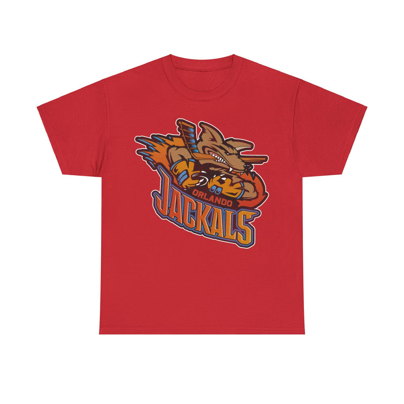 Load image into Gallery viewer, Orlando Jackals Logo Nostalgic Defunct Retro Hockey T-shirt
