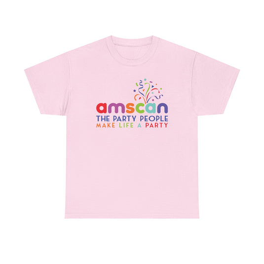 Amscan T-Shirt Defunct Party Supply Company The Party People Make Life Party