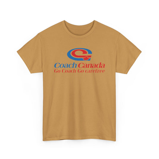 Coach Canada Go Coach Go Carefree Logo Graphic T-Shirt Rare Defunct Brand Tee
