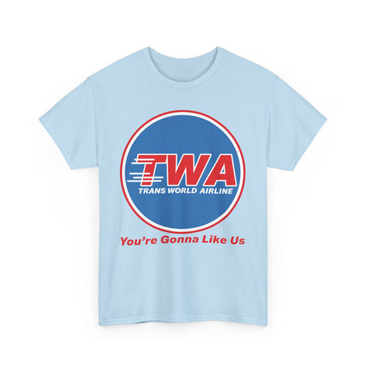 TWA Trans World Airline Classic Globe Logo Gonna Like Us T-shirt