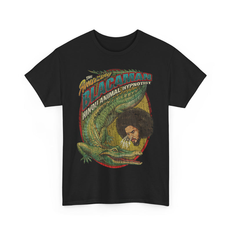 Load image into Gallery viewer, The Amazing Blacaman 1924 Hindu Animal Hypnotist Circus Performer T-shirt
